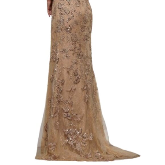 NWT Rina Di Montella RD3247 Embroidered Prom Dress Black Size 4 - Picture 4 of 6